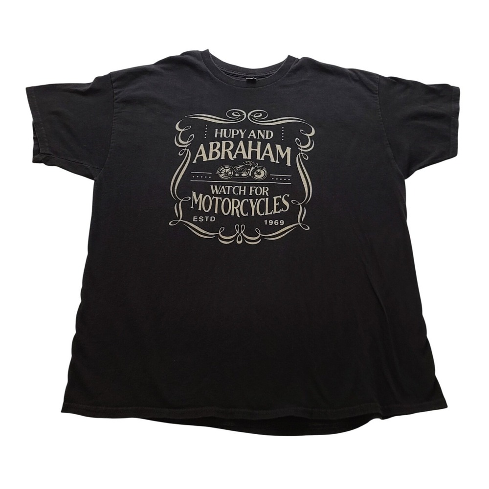 Hupy and Abraham Watch For Motorcycles Harley Davidson Suburban Mens's T-Shirt L